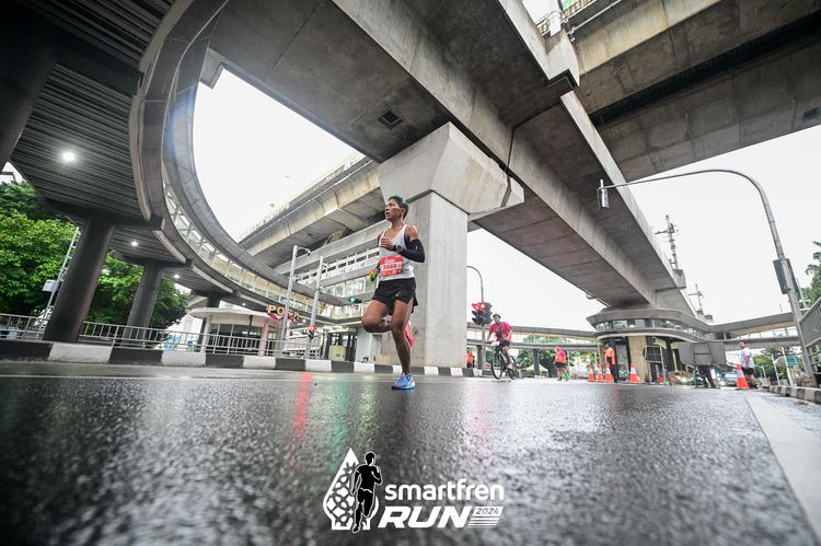 Race photo from Smartfren Run 2024