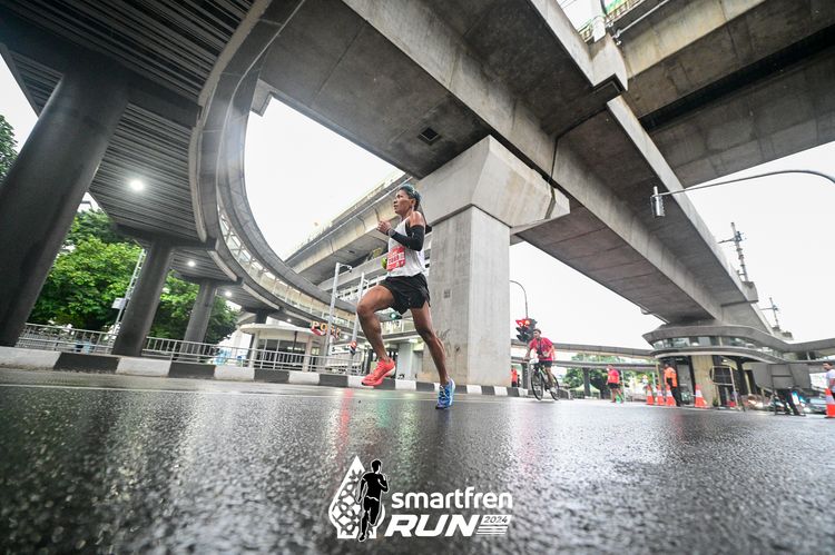 Race photo from Smartfren Run 2024