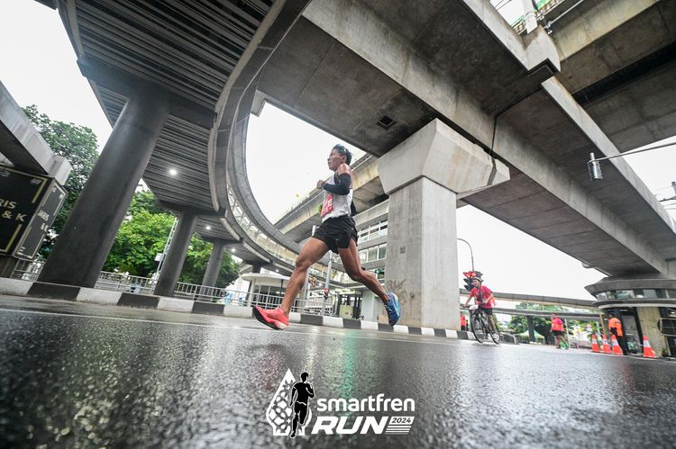 Race photo from Smartfren Run 2024