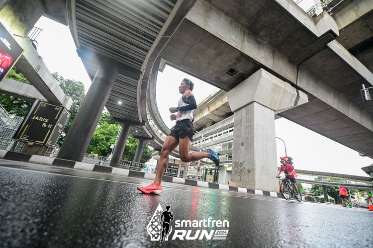 Race photo from Smartfren Run 2024