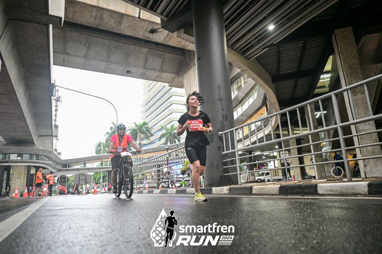 Race photo from Smartfren Run 2024