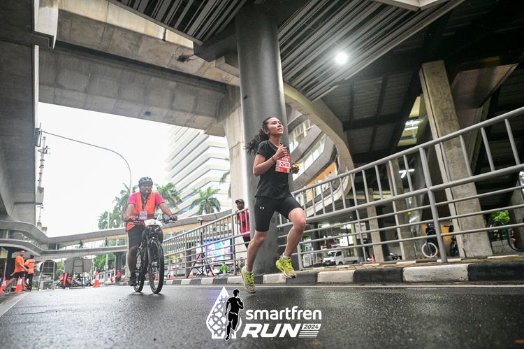 Race photo from Smartfren Run 2024