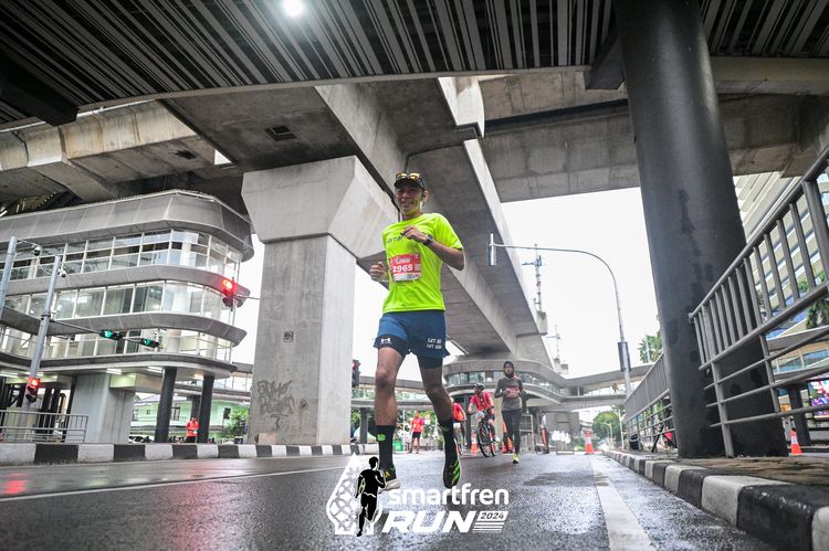 Race photo from Smartfren Run 2024