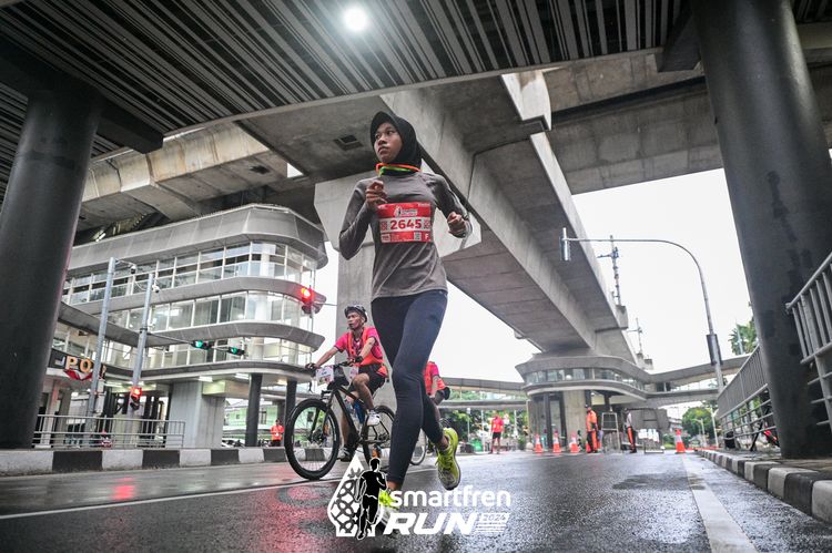 Race photo from Smartfren Run 2024