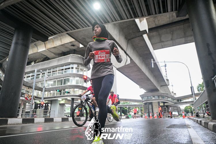 Race photo from Smartfren Run 2024