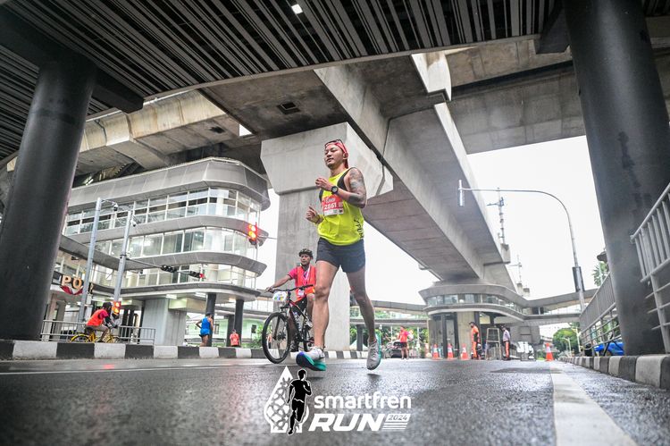 Race photo from Smartfren Run 2024