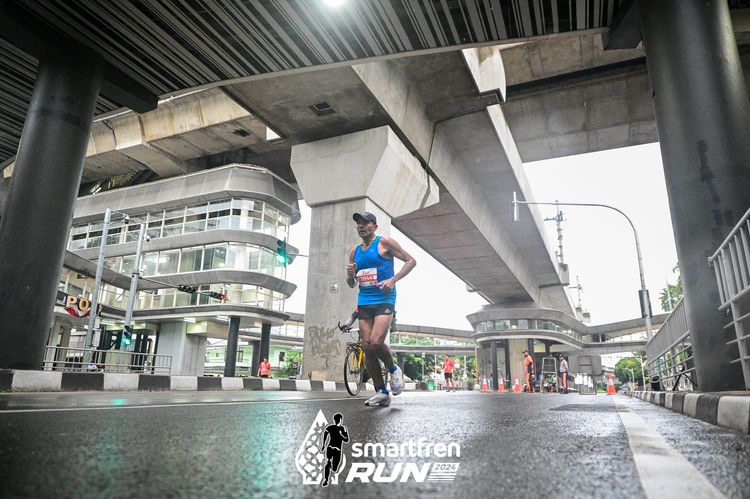 Race photo from Smartfren Run 2024