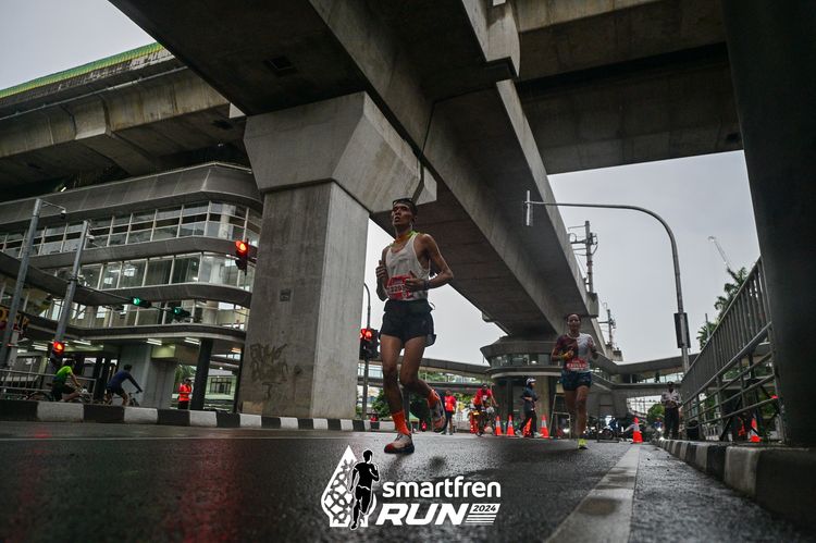 Race photo from Smartfren Run 2024