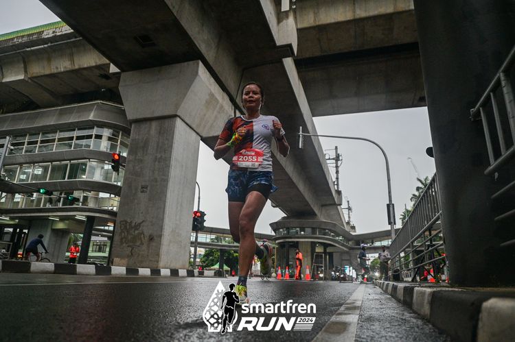 Race photo from Smartfren Run 2024