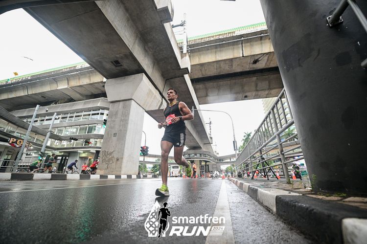 Race photo from Smartfren Run 2024
