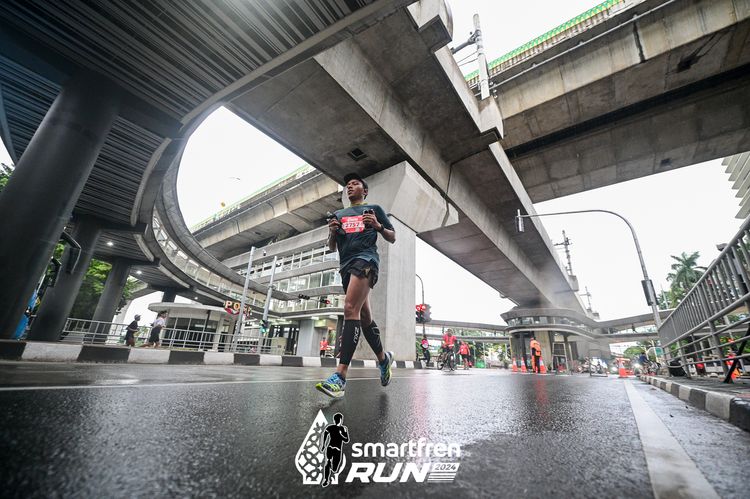 Race photo from Smartfren Run 2024