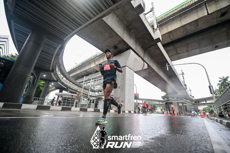 Race photo from Smartfren Run 2024