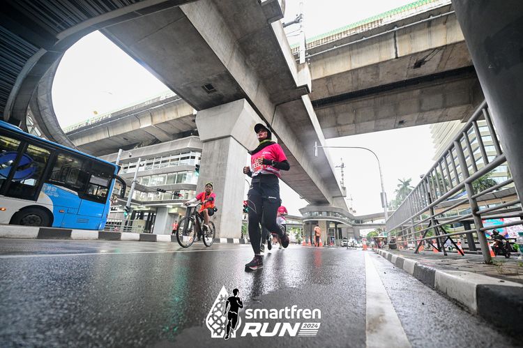 Race photo from Smartfren Run 2024