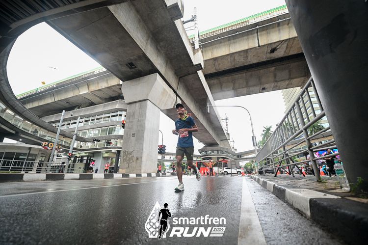 Race photo from Smartfren Run 2024