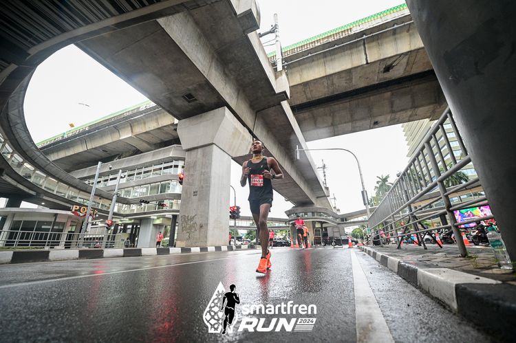 Race photo from Smartfren Run 2024