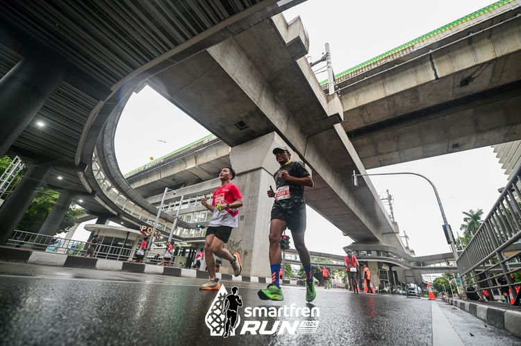Race photo from Smartfren Run 2024