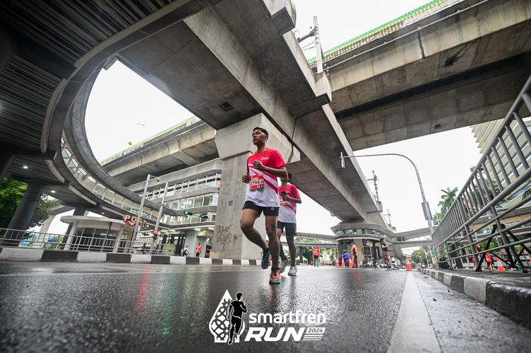 Race photo from Smartfren Run 2024