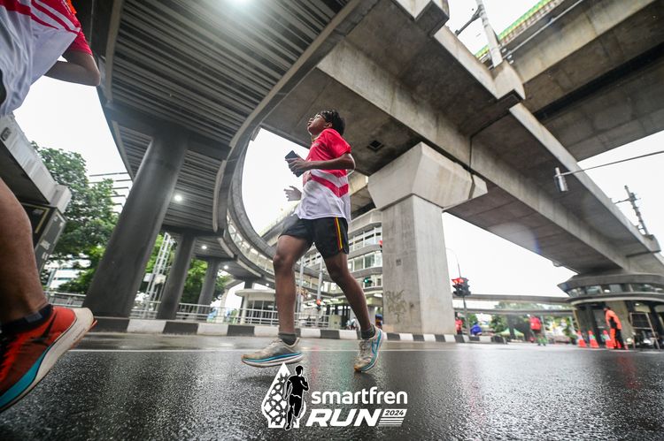Race photo from Smartfren Run 2024