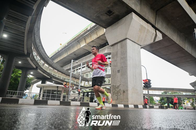 Race photo from Smartfren Run 2024