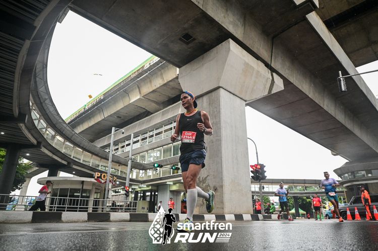 Race photo from Smartfren Run 2024