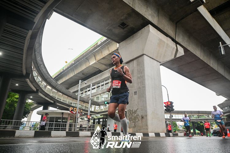 Race photo from Smartfren Run 2024