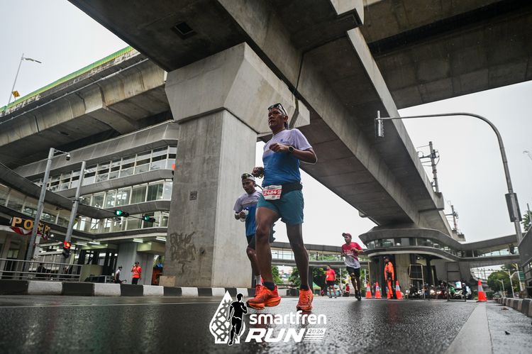 Race photo from Smartfren Run 2024