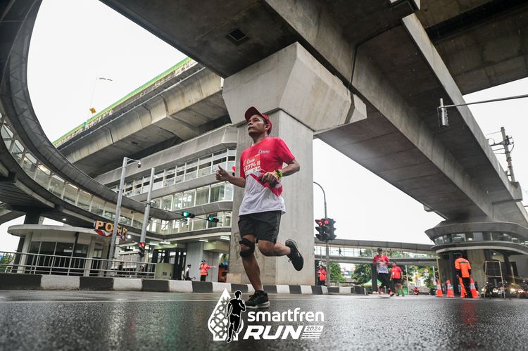 Race photo from Smartfren Run 2024