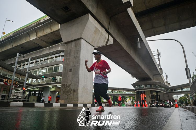 Race photo from Smartfren Run 2024