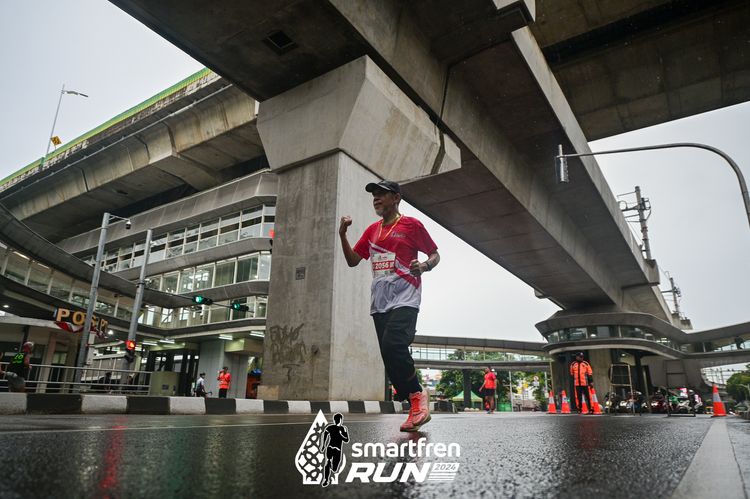 Race photo from Smartfren Run 2024
