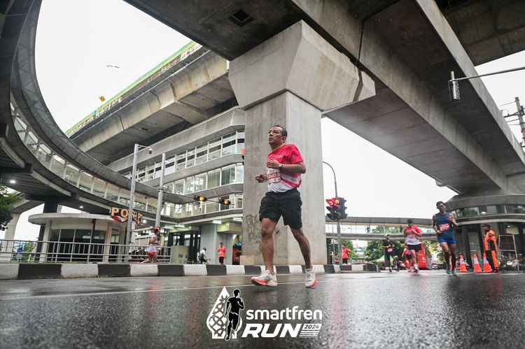Race photo from Smartfren Run 2024