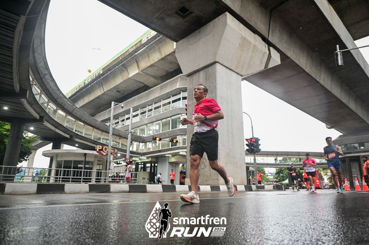 Race photo from Smartfren Run 2024