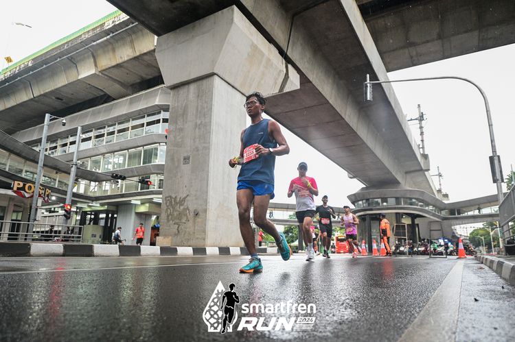 Race photo from Smartfren Run 2024