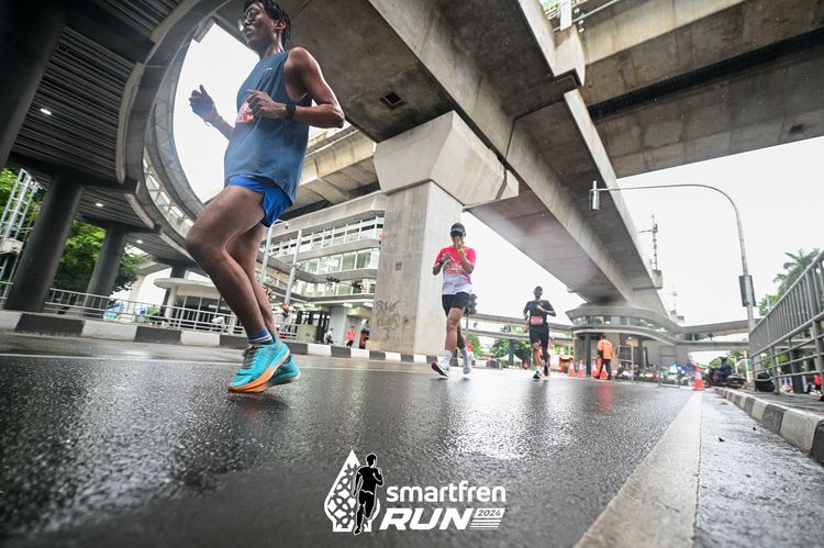 Race photo from Smartfren Run 2024