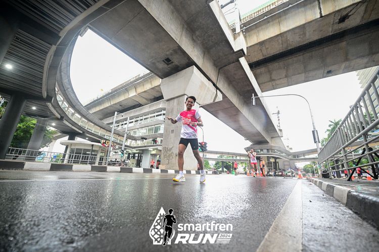 Race photo from Smartfren Run 2024