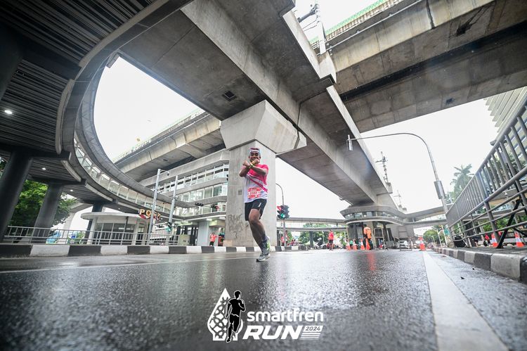 Race photo from Smartfren Run 2024