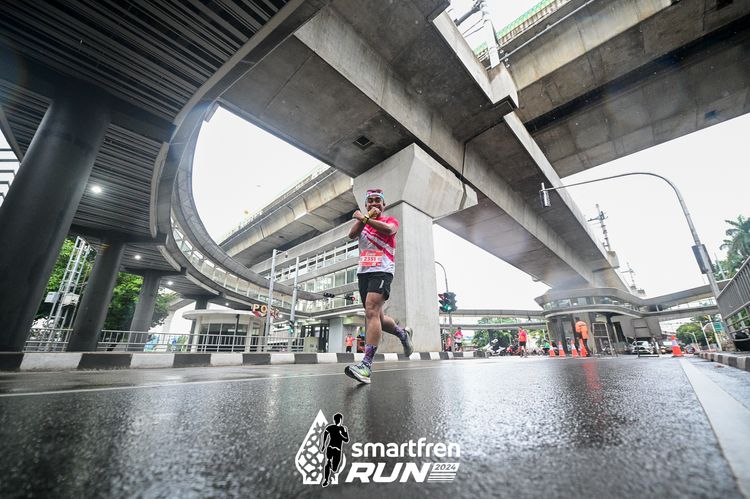 Race photo from Smartfren Run 2024