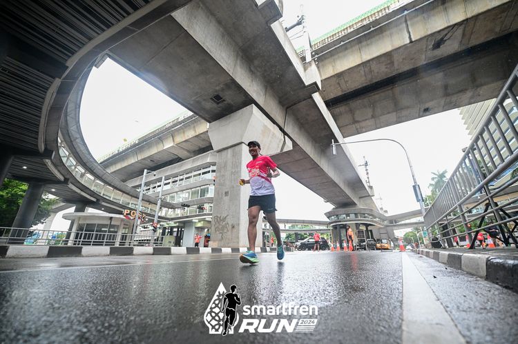 Race photo from Smartfren Run 2024