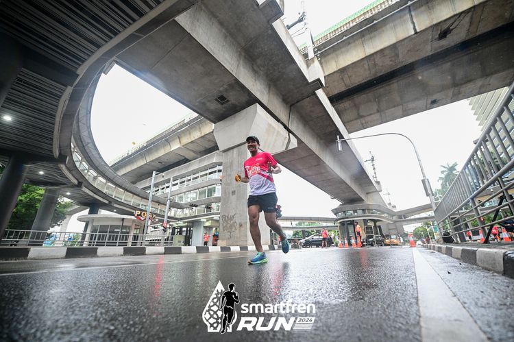 Race photo from Smartfren Run 2024