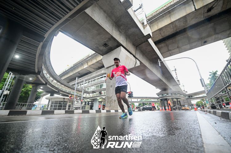 Race photo from Smartfren Run 2024