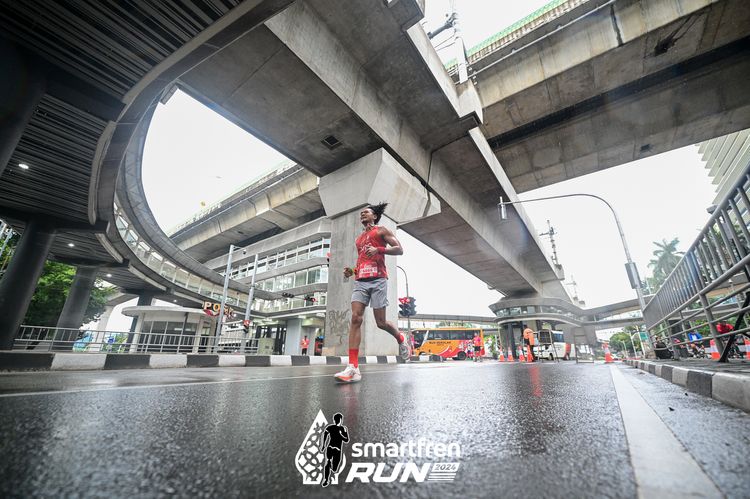 Race photo from Smartfren Run 2024