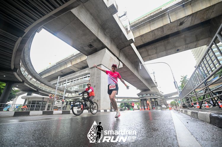 Race photo from Smartfren Run 2024