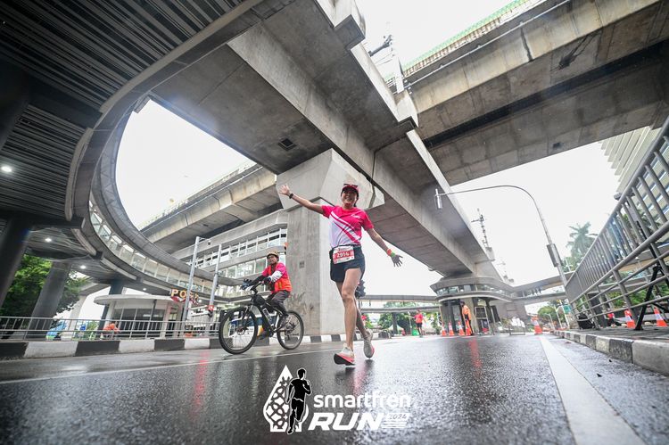 Race photo from Smartfren Run 2024