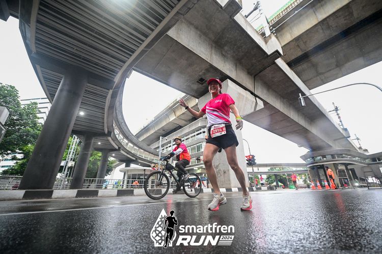 Race photo from Smartfren Run 2024