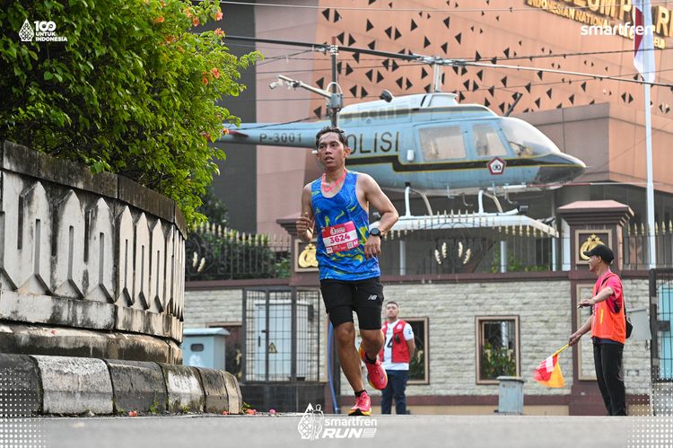 Race photo from Smartfren Run 2025 