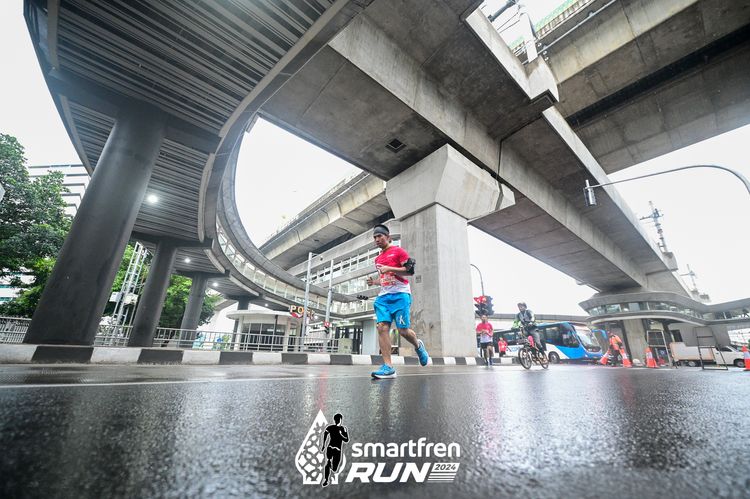 Race photo from Smartfren Run 2024