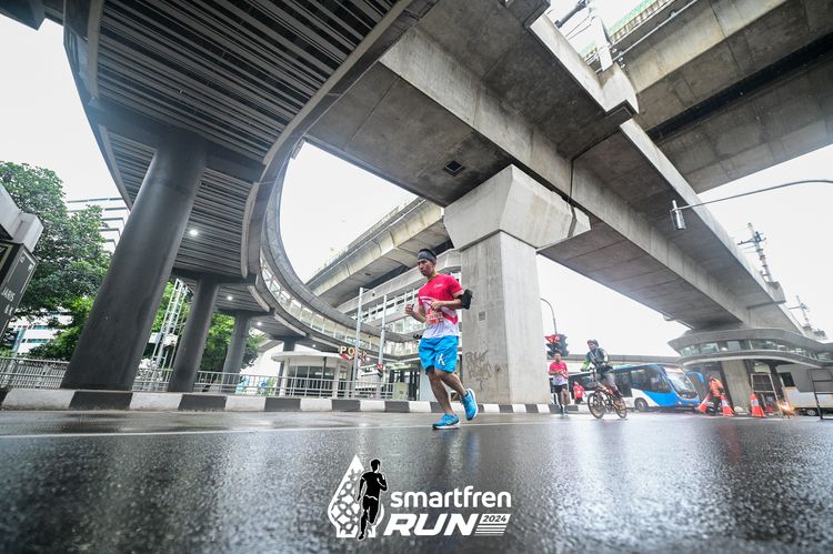 Race photo from Smartfren Run 2024