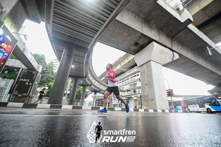 Race photo from Smartfren Run 2024
