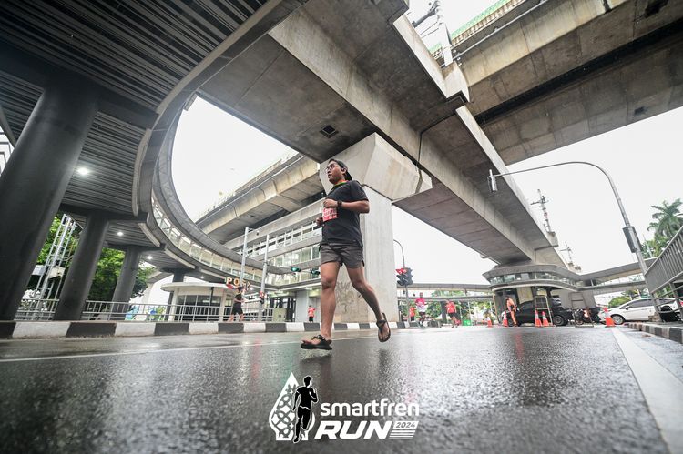 Race photo from Smartfren Run 2024