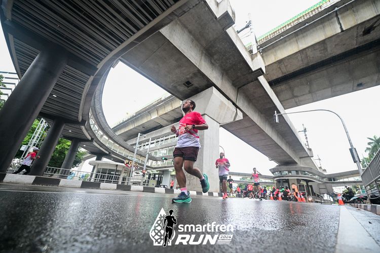 Race photo from Smartfren Run 2024