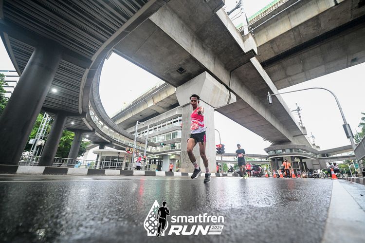 Race photo from Smartfren Run 2024